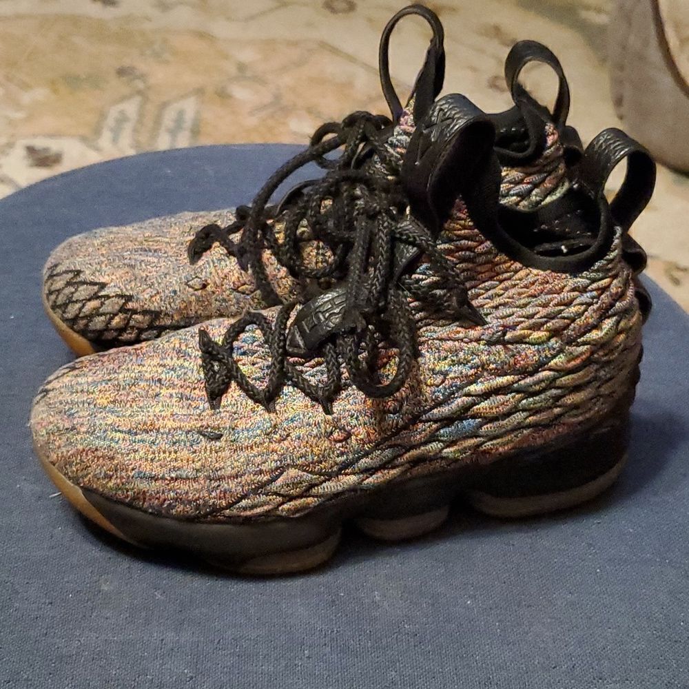 2018 Nike Lebron 15 XV Size 5.5 Y Sneakers Four Horseman‎ Fruity Pebbles Shoes